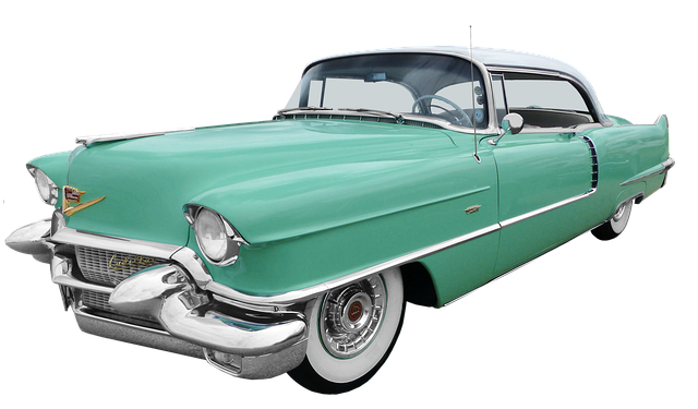zelený cadillac